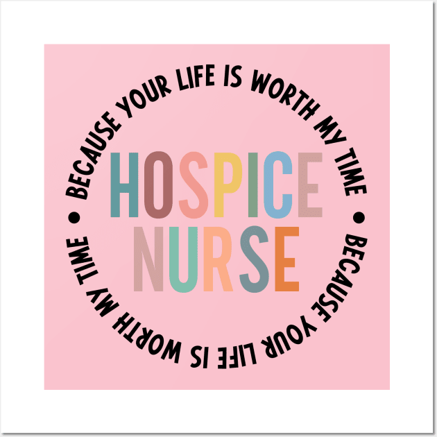 Hospice Nurse Life Hospice Palliative Care Nursing School Wall Art by Nisrine